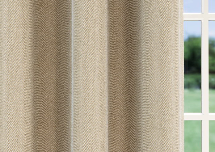 Chester (Blackout) Eyelet, Natural - Ready Made Curtains - Image 5
